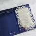 Gold Mirror Acrylic Invitation Card With Hard Cover Wedding Invitation Card Customized